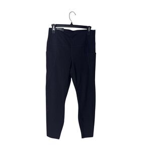 Members Mark Active Pocket Leggings Large Black High Waist Side Pockets